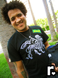 black and white ragamufyn tee with rasta lion of judah