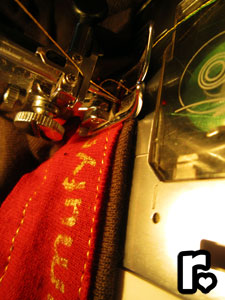 ragamufyn handmade sewiing machine stitch tee shirt needle