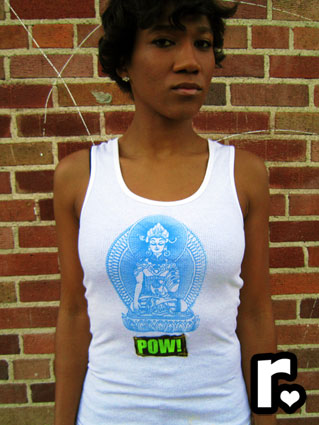 blue buddha tank top with rasta lion of judah sat nam